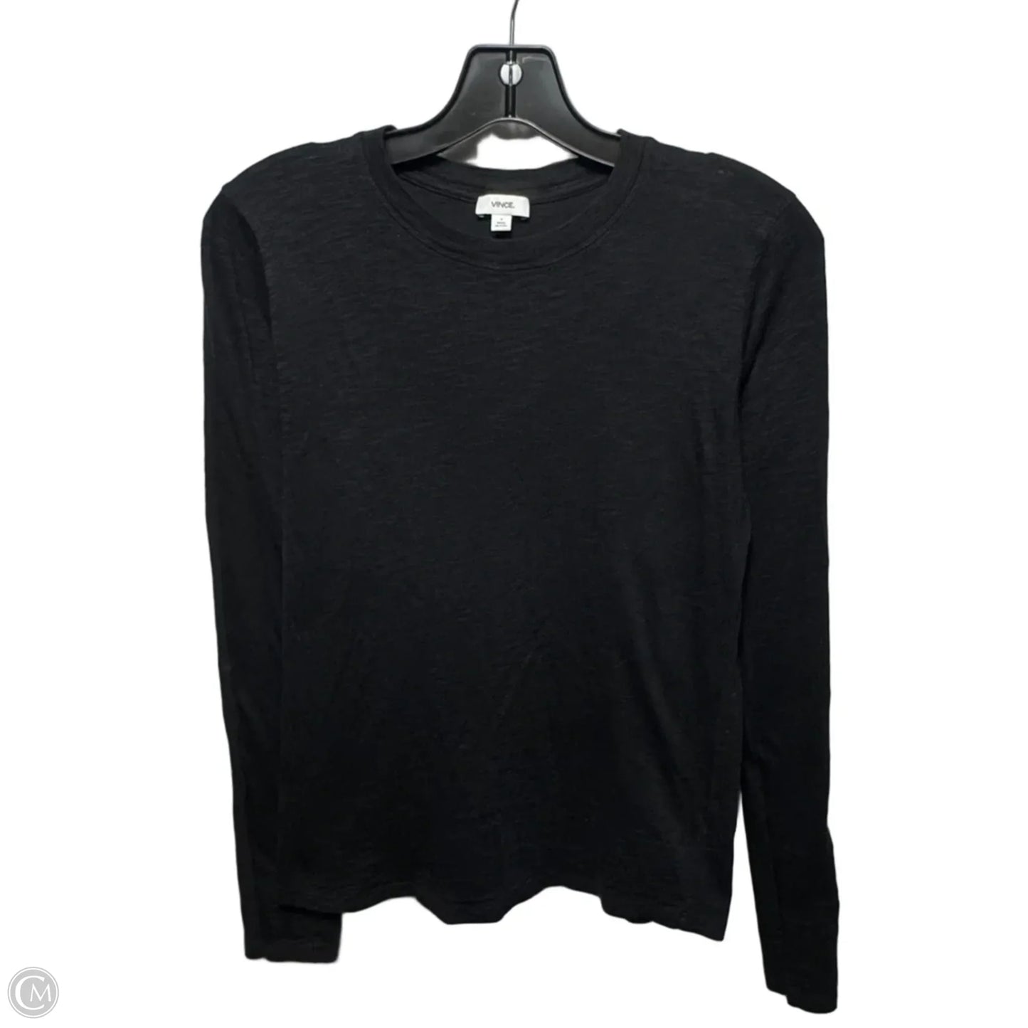Top Long Sleeve Basic By Vince In Black, Size: S