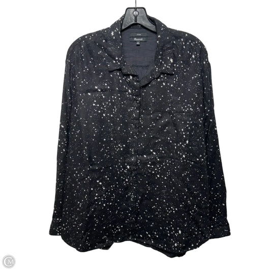 Stars Classic Top Long Sleeve By Madewell In Black & White, Size: Xxl
