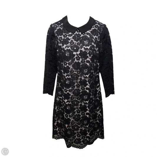 Ameera Scallop Hem Lace Dress By Ted Baker In Black & Pink, Size: 2