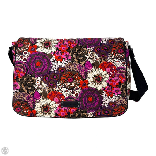 Quilted Messenger Laptop Bag By Vera Bradley, Size: Medium