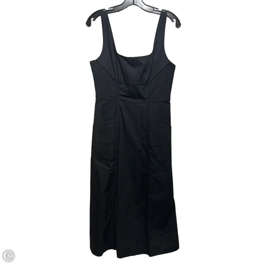 Seamed Poplin Midi Dress By Banana Republic In Black, Size: 4