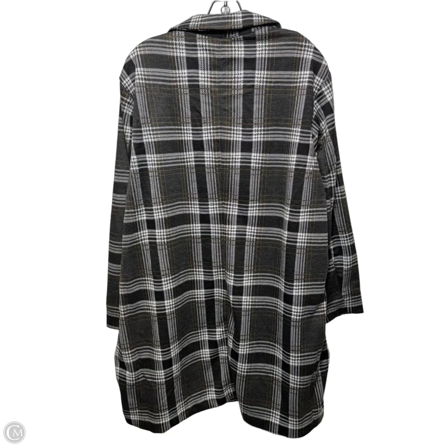 Blazer By Philosophy In Plaid Pattern, Size: 3x