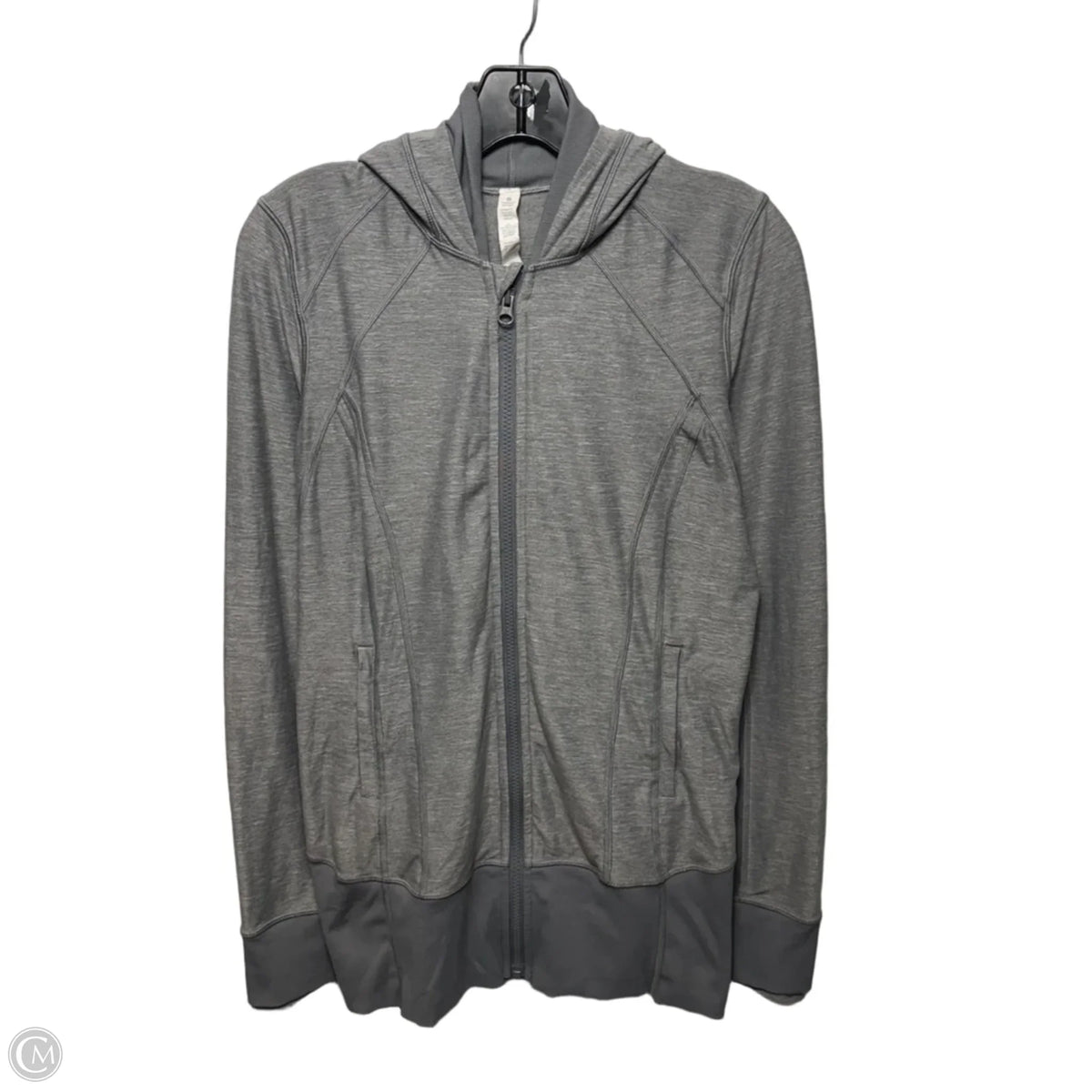 Athletic Jacket By Lululemon In Grey, Size: 8