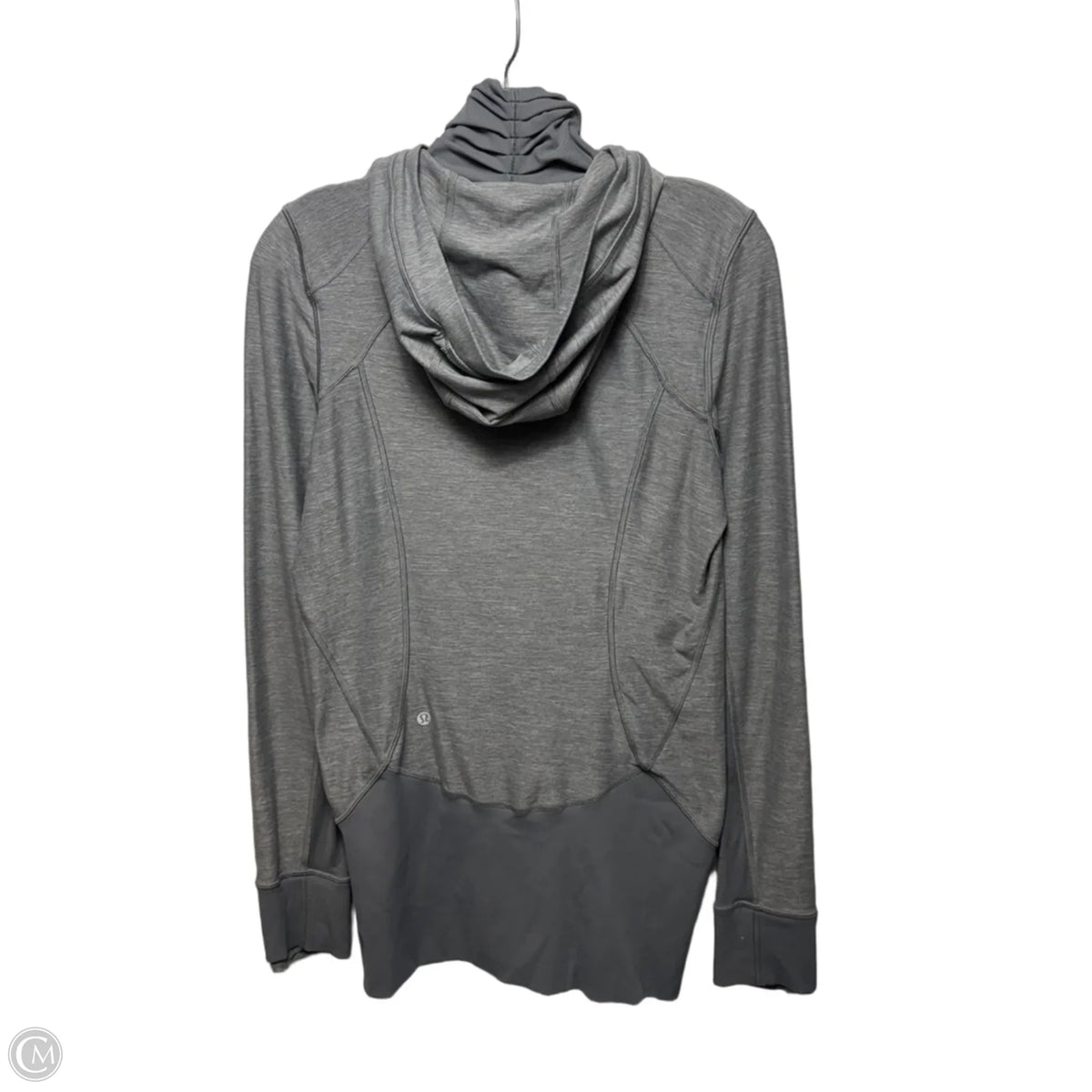 Athletic Jacket By Lululemon In Grey, Size: 8