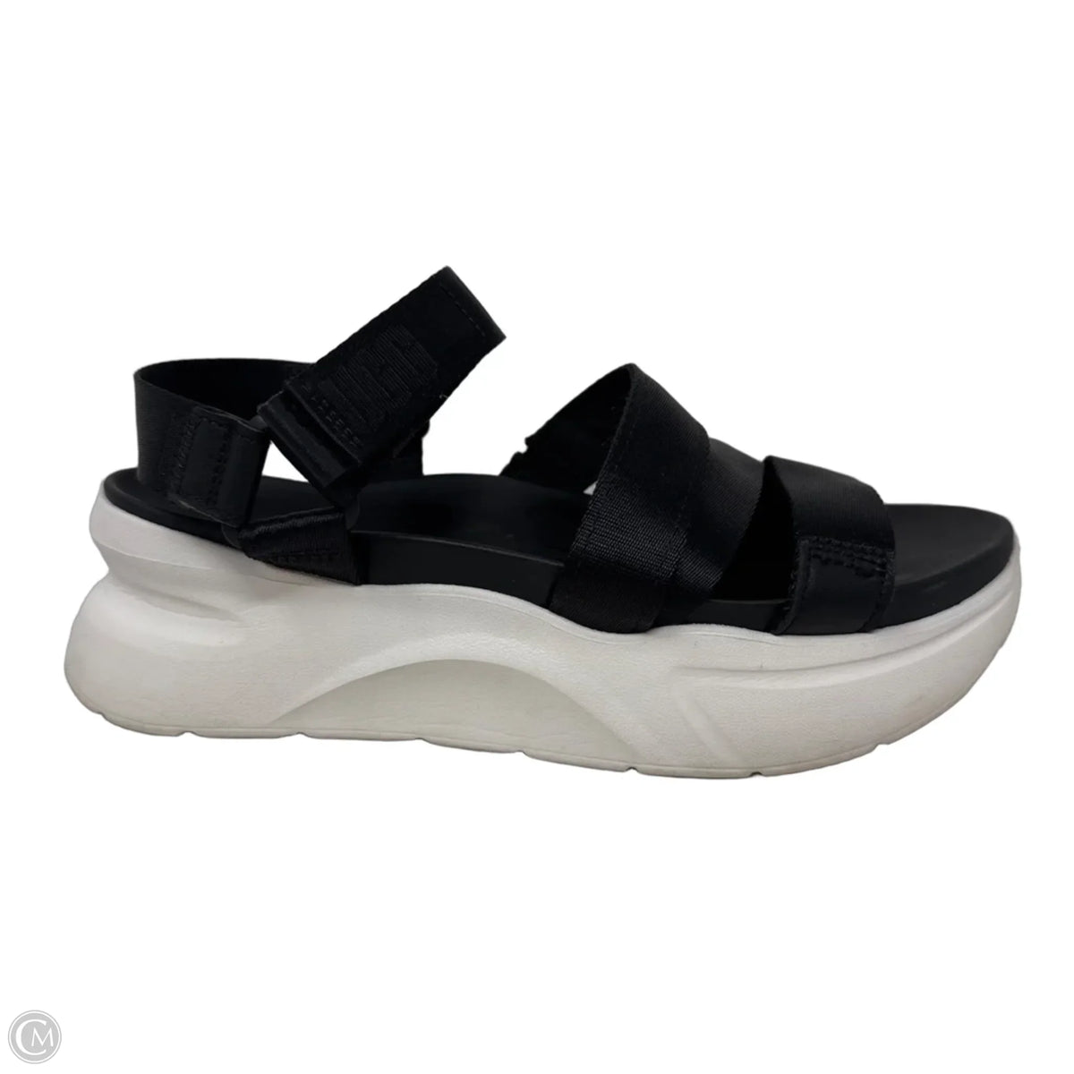 Sandals Designer By Ugg In Black, Size: 8