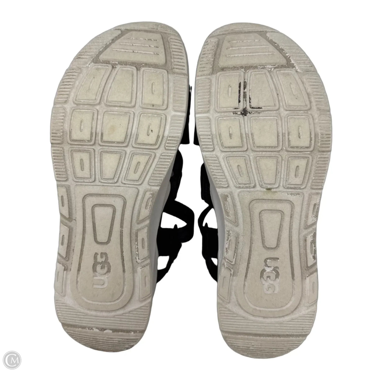 Sandals Designer By Ugg In Black, Size: 8