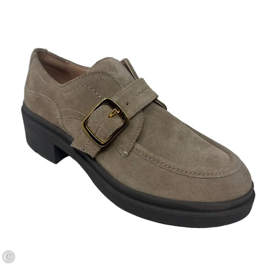 Buckle Block Heel Shoes By Cole-haan In Tan, Size: 5