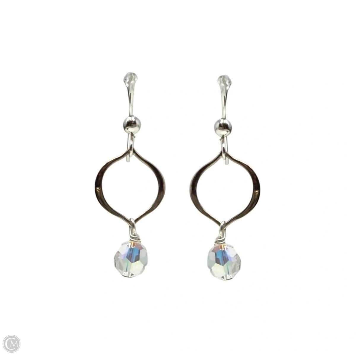 Sterling Silver Hook Beaded Dangle Earrings