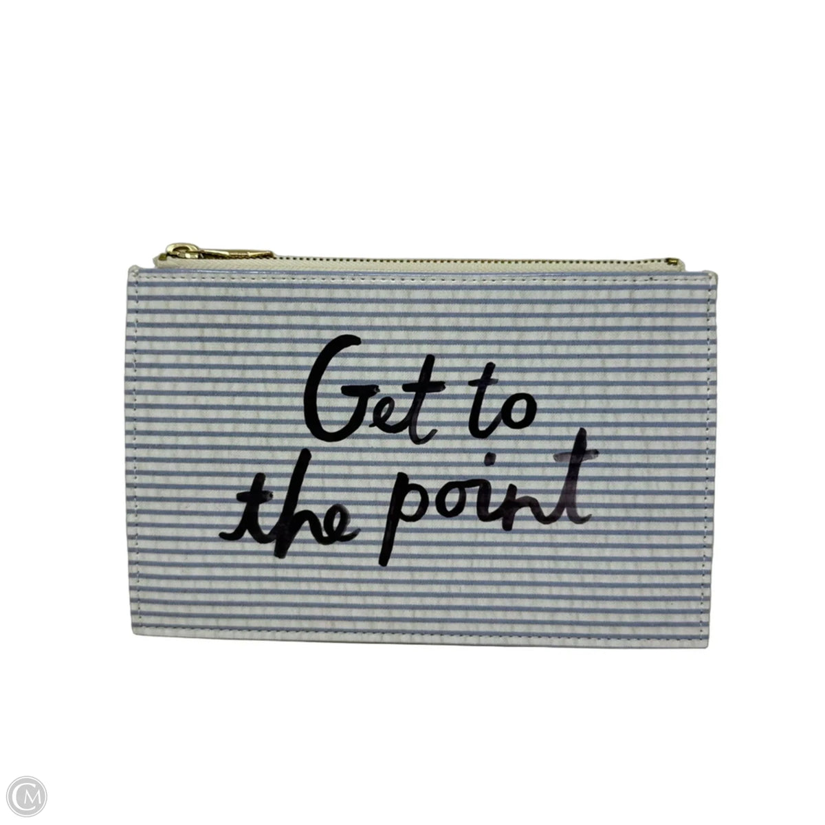 Seersucker Pencil Pouch Designer Label By Kate Spade, Size:
