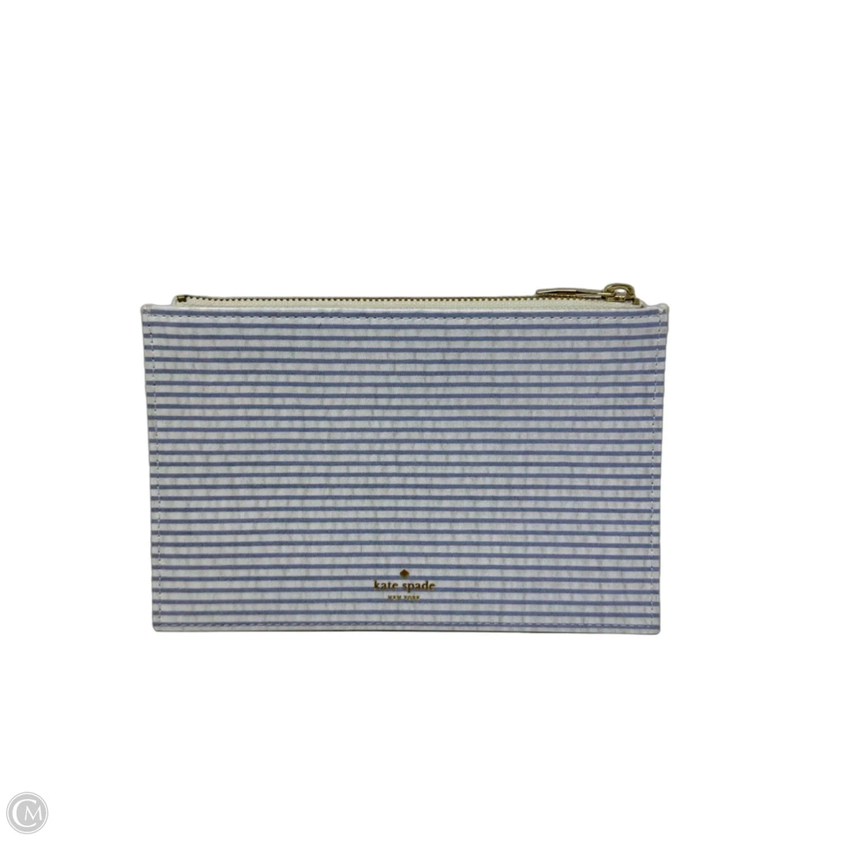 Seersucker Pencil Pouch Designer Label By Kate Spade, Size: