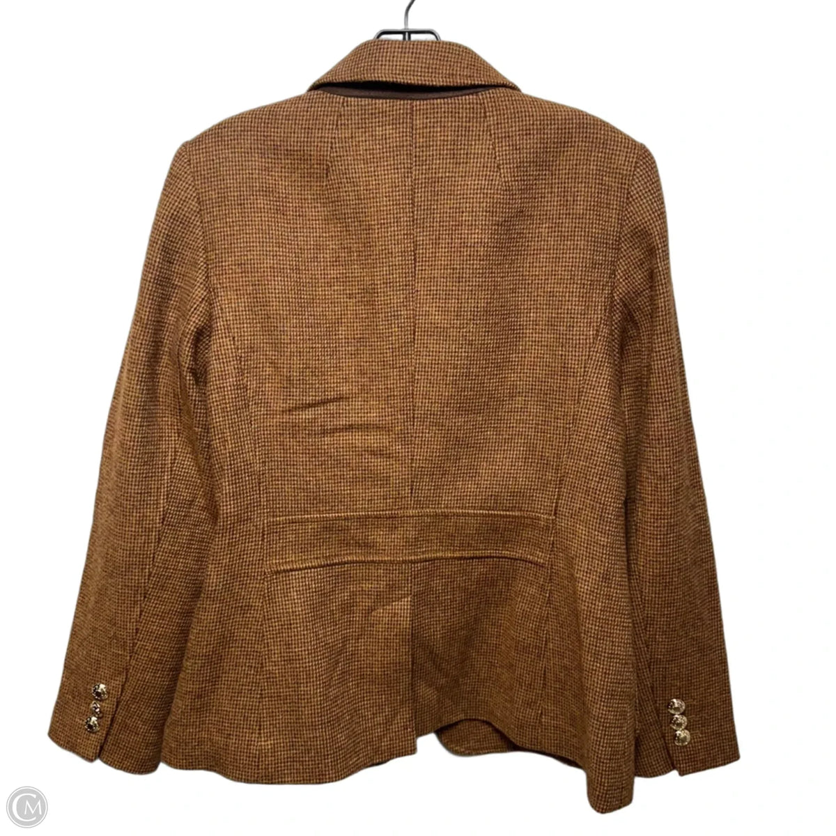 Wool Blend Blazer By Talbots In Brown, Size: 6