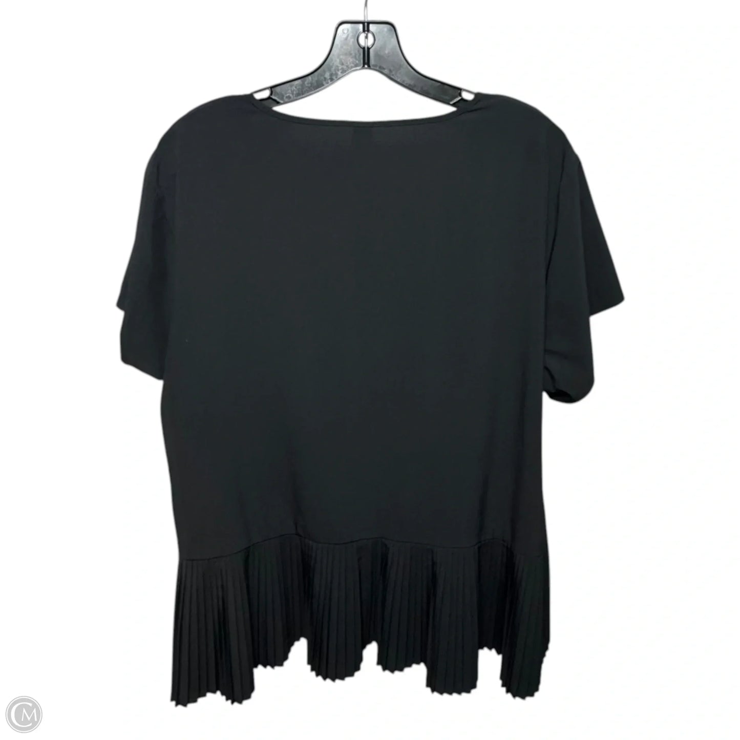 Top Short Sleeve By Spanx In Black, Size: 1x