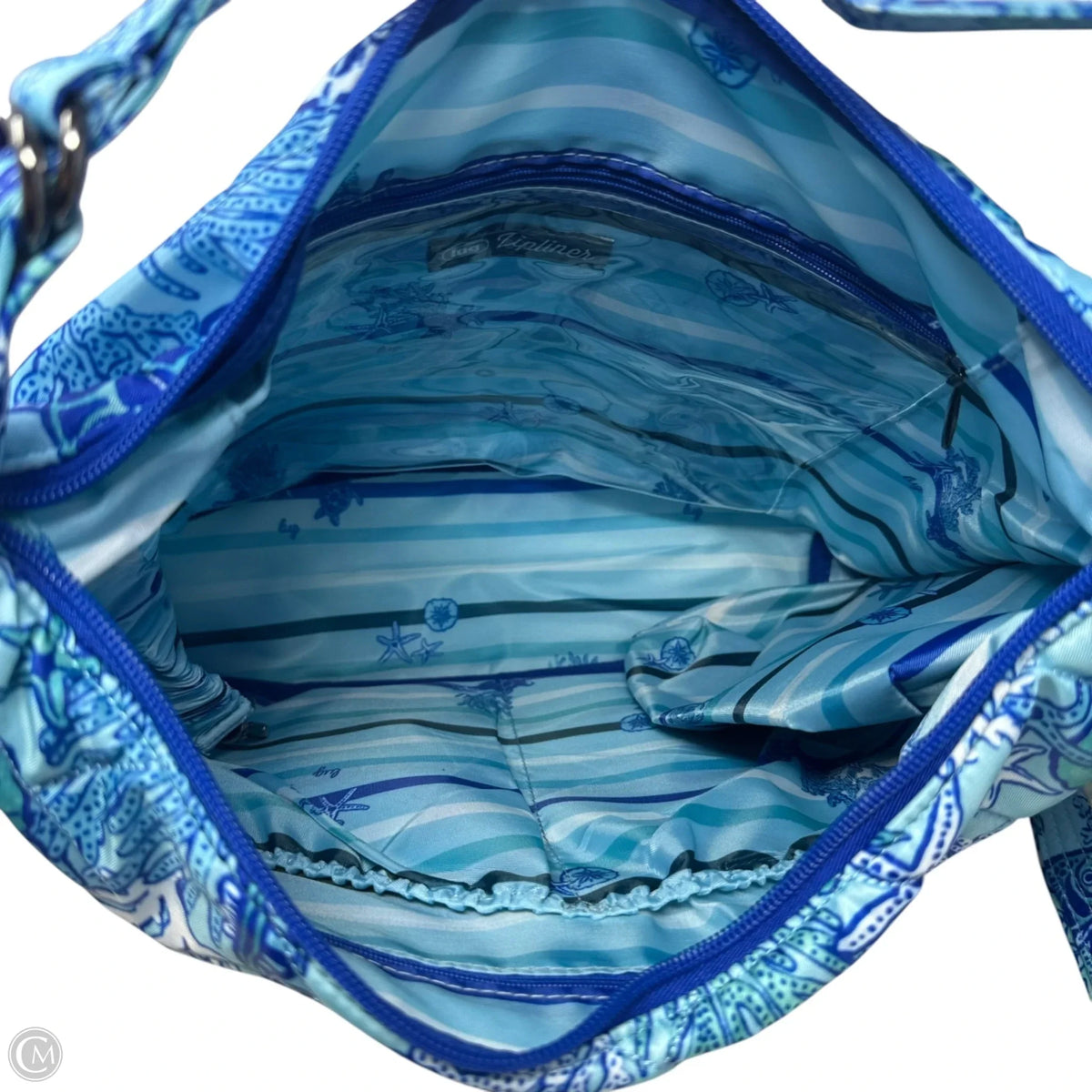 Sea Life Zipliner Handbag By Lug, Size: Medium