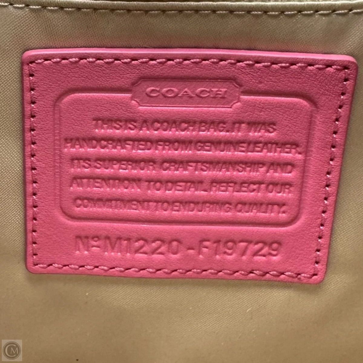 Park Shoulder Handbag Designer By Coach, Size: Medium