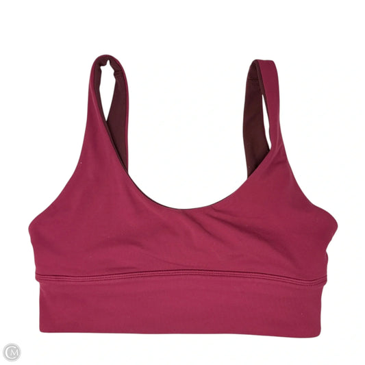 Athletic Bra By Lululemon In Red, Size: 6