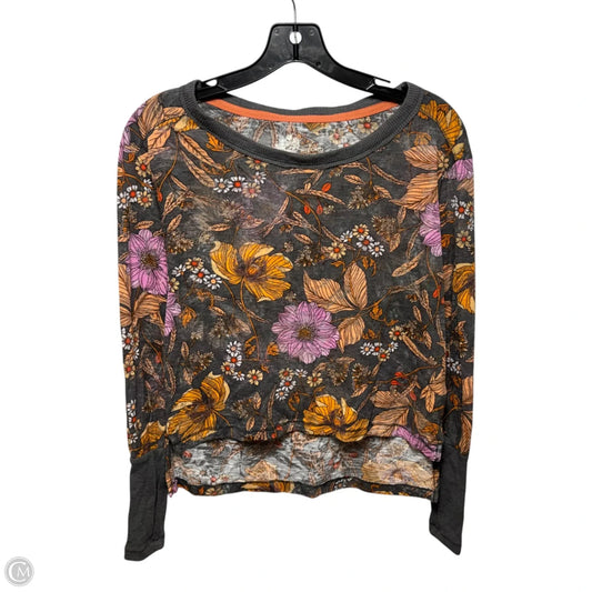 Sheer Top Long Sleeve By Pilcro In Floral Print, Size: XXS