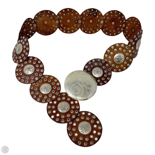 Concho Grommet Leather Belt