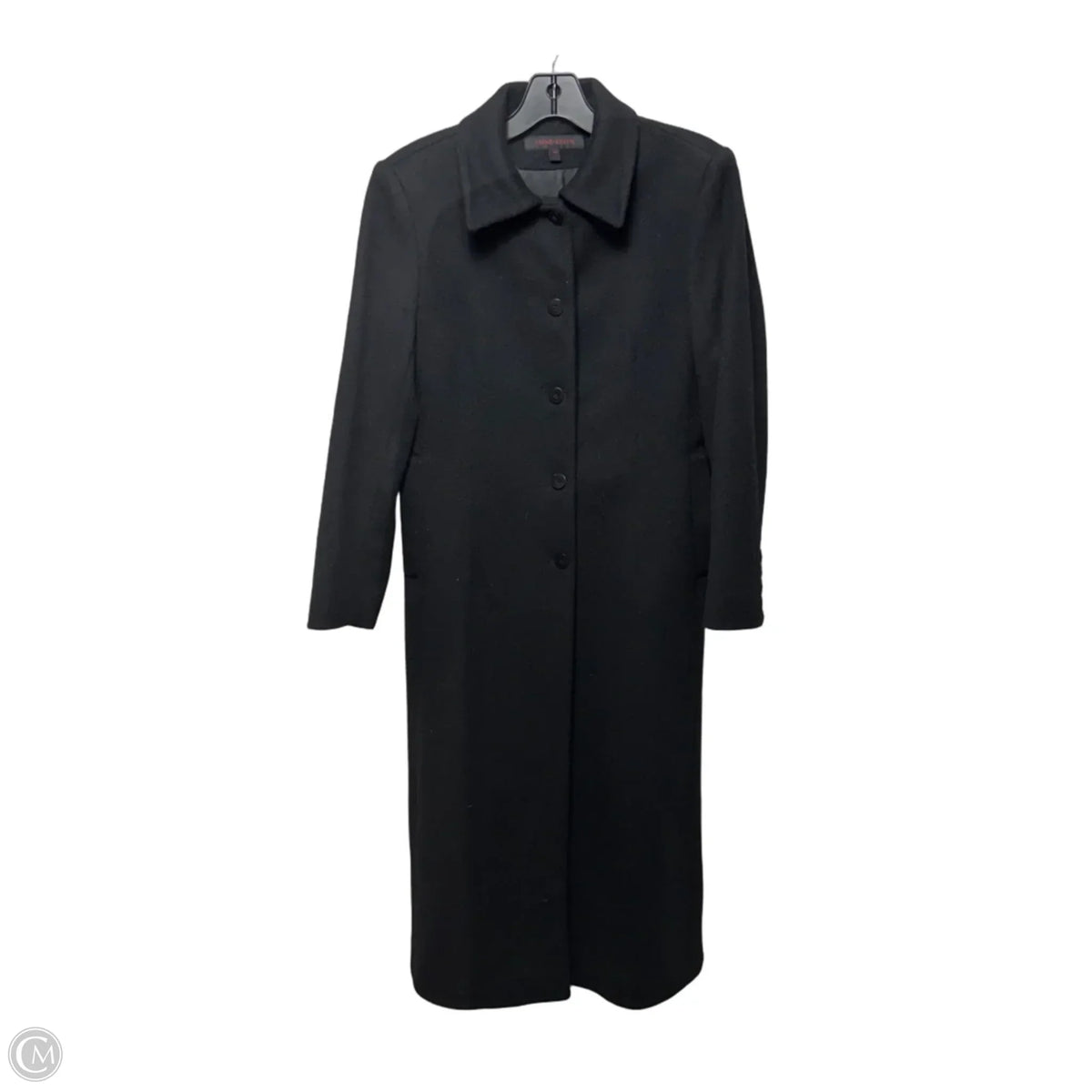 Coat Wool By Anne Klein In Black, Size: 2p