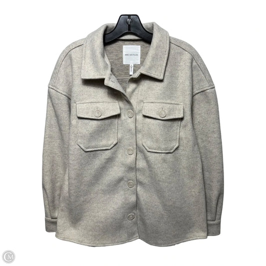 Jacket Shirt By Avec Les Filles In Cream, Size: M