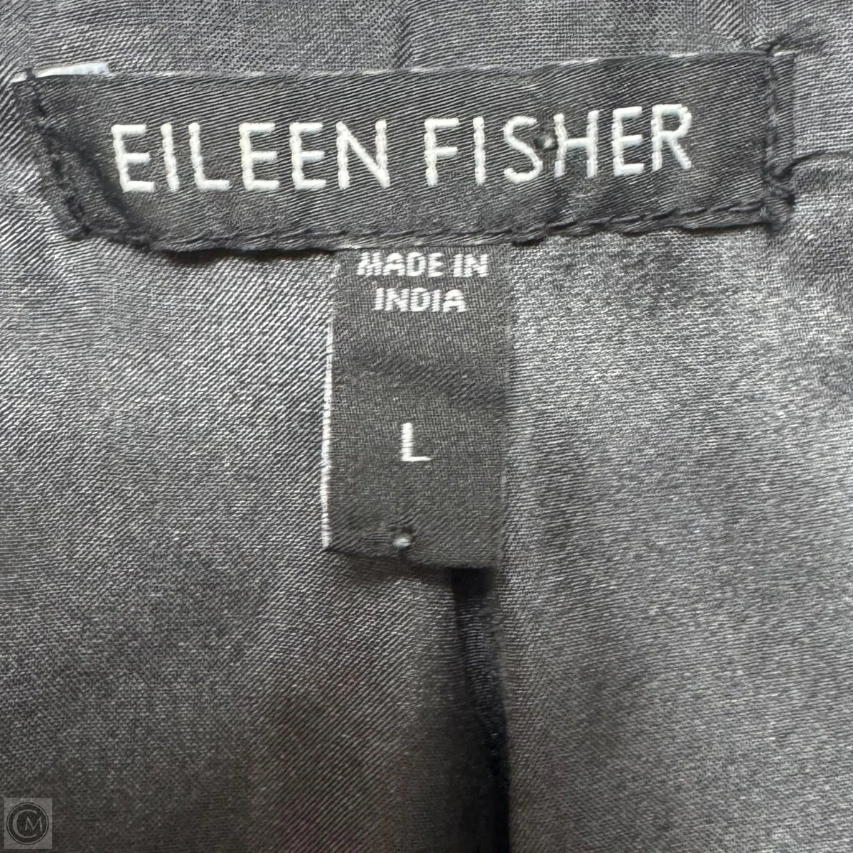 Jacket Other Silk By Eileen Fisher In Grey, Size: L