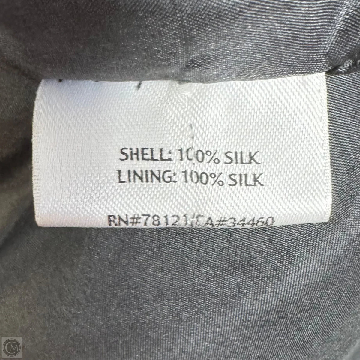 Jacket Other Silk By Eileen Fisher In Grey, Size: L
