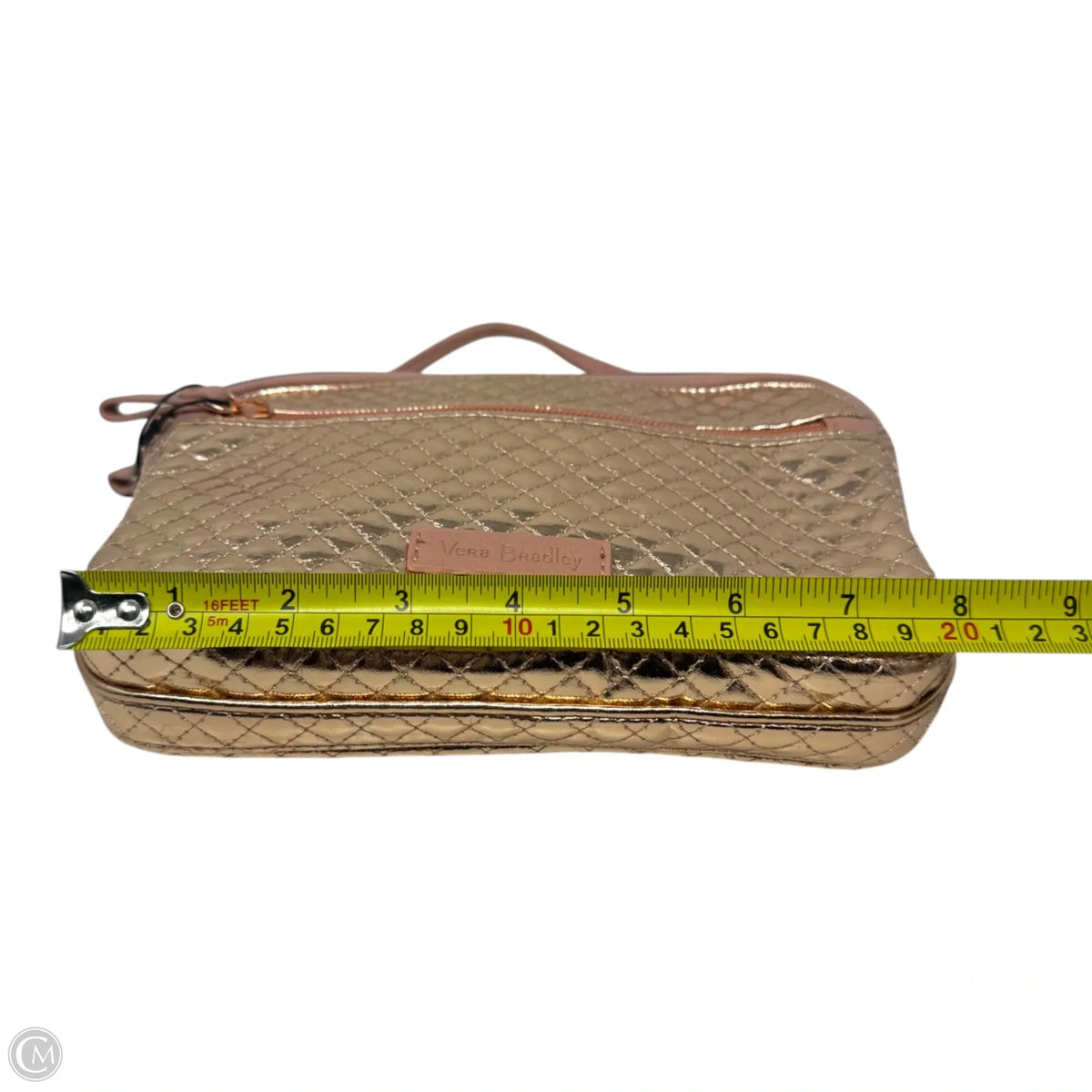 Metallic RFID Crossbody By Vera Bradley, Size: Medium