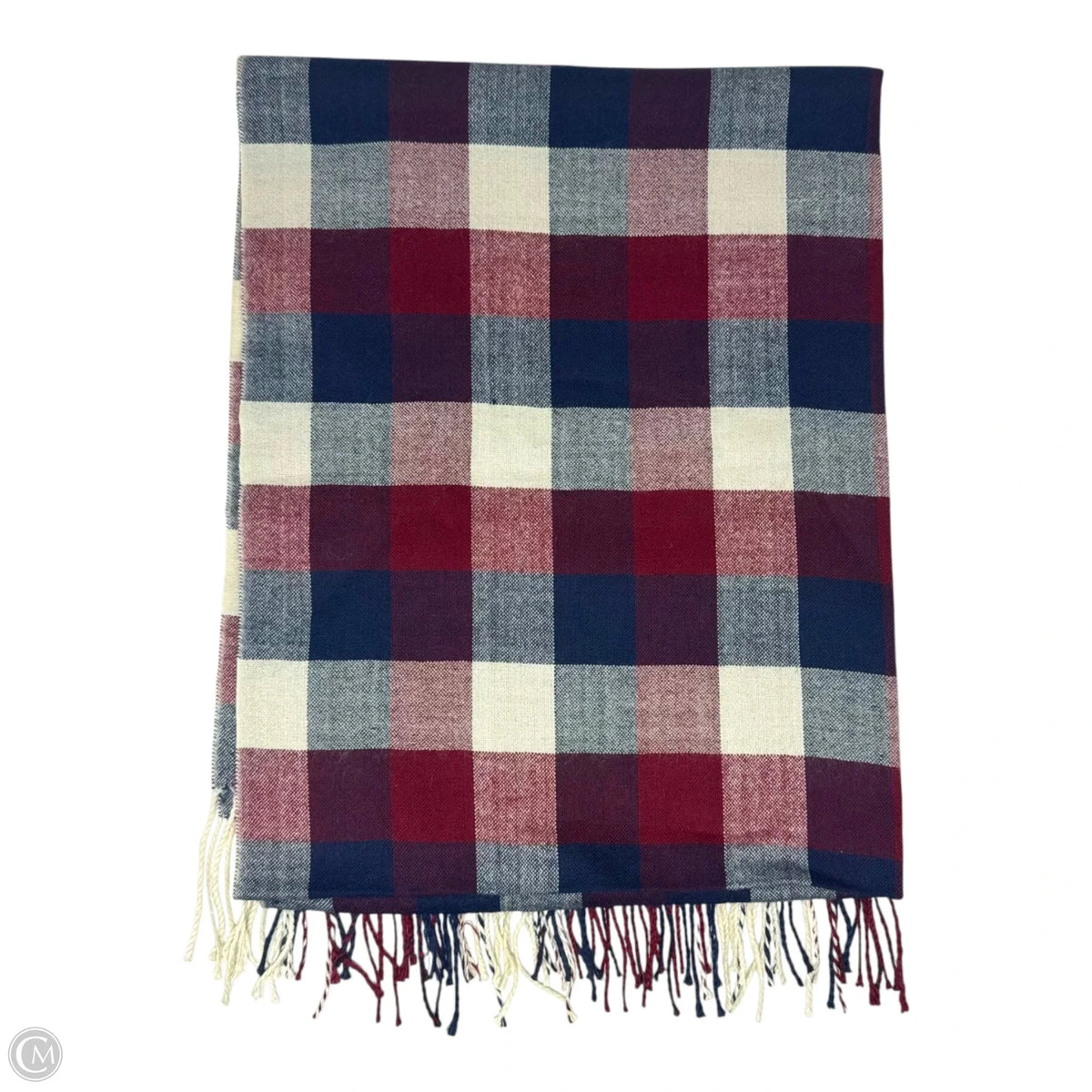 Plaid Pashmina Scarf Long