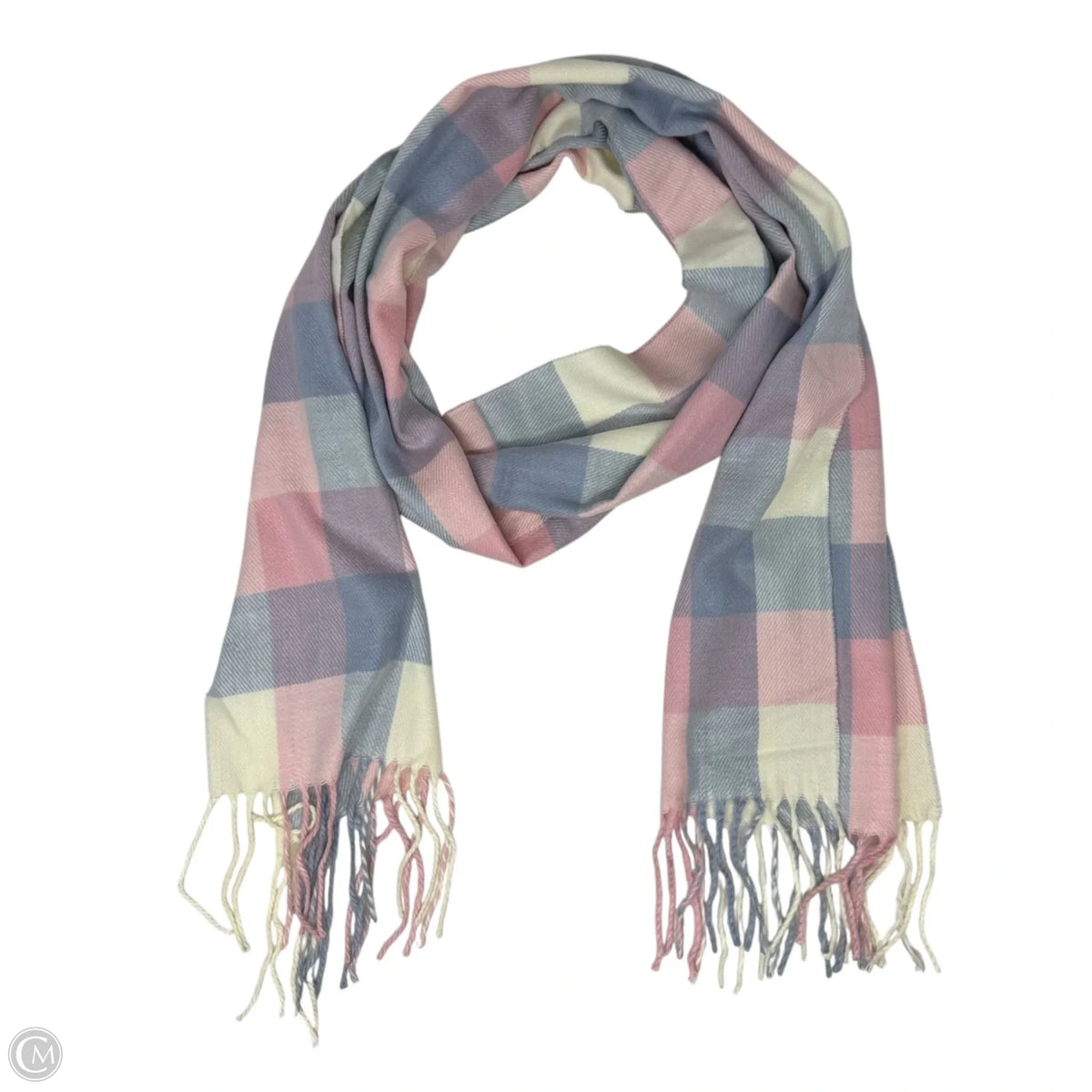 Plaid Cashmere Scarf Long