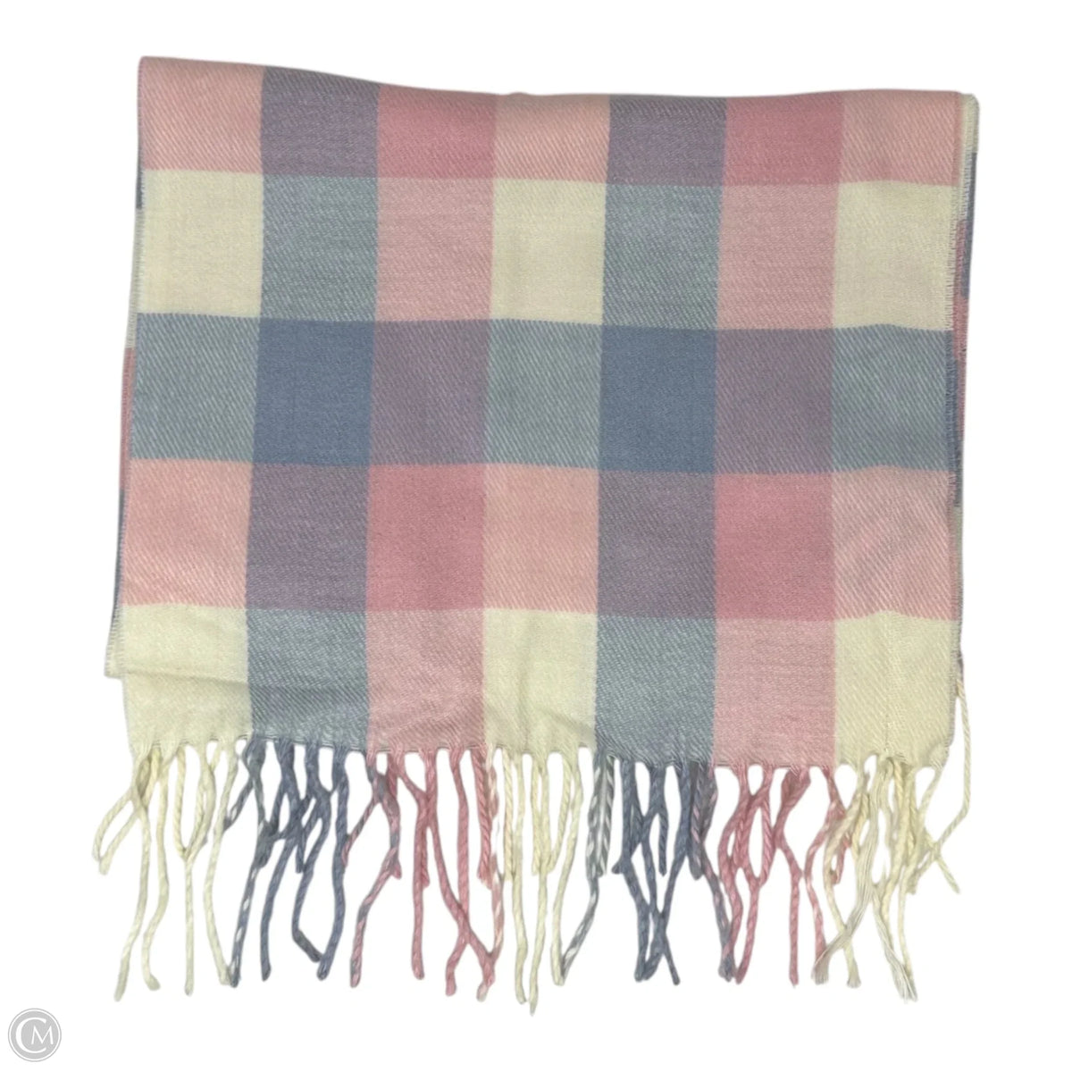 Plaid Cashmere Scarf Long