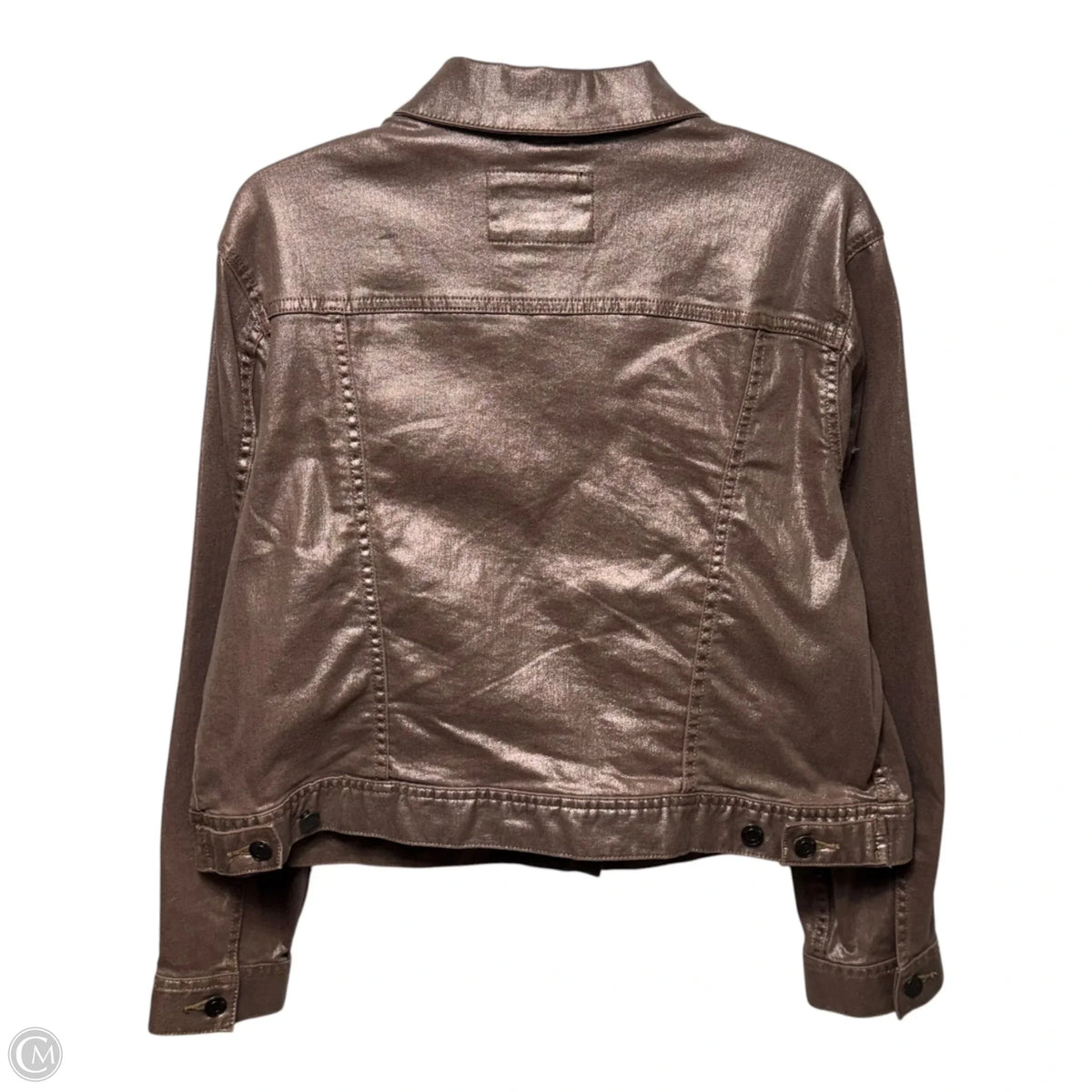 Jacket Denim By Lands End In Bronze, Size: Xlp