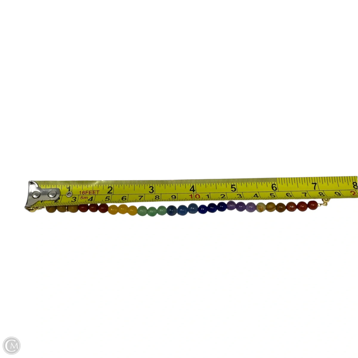 Rainbow Beaded Magnetic Clasp Bracelet