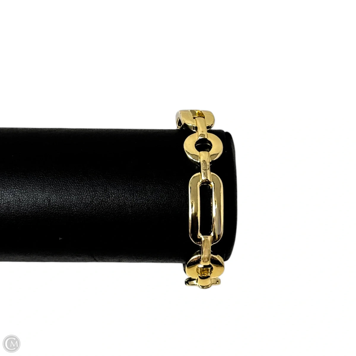 Gold Tone Hinged Bangle Bracelet