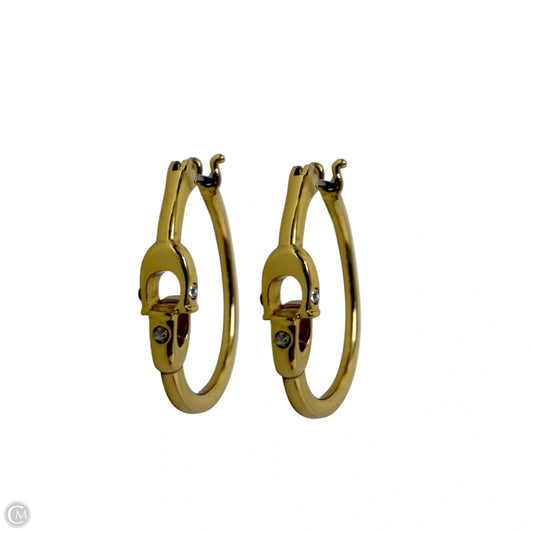 Signature C Hoop Earrings Designer By Coach