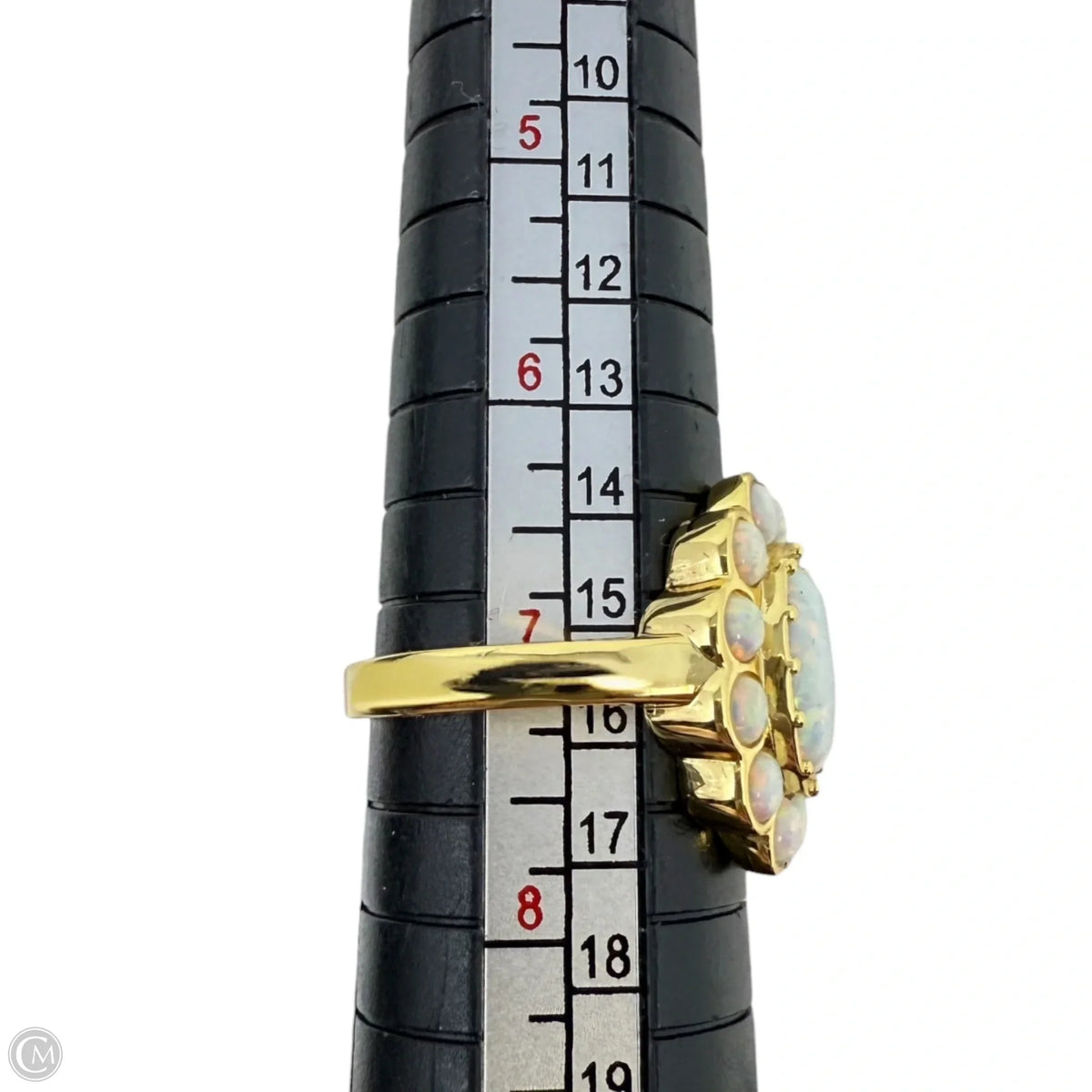 Brass & Opal Cocktail Ring By PAJ , Size: 7
