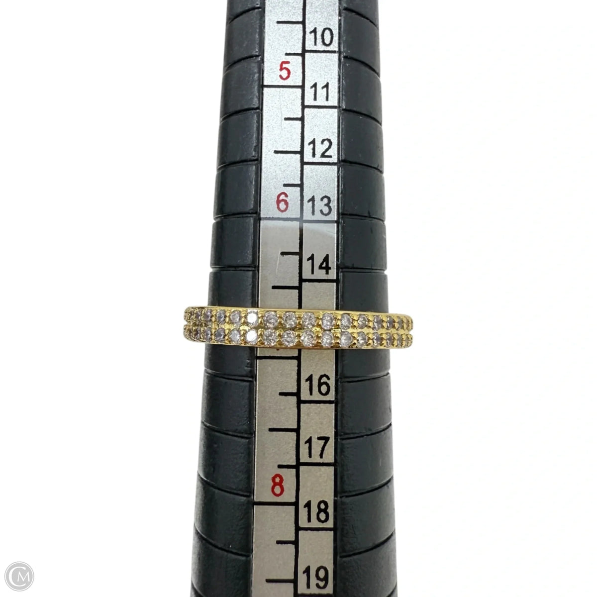 Double Row Pavé Band Ring, Size: 7