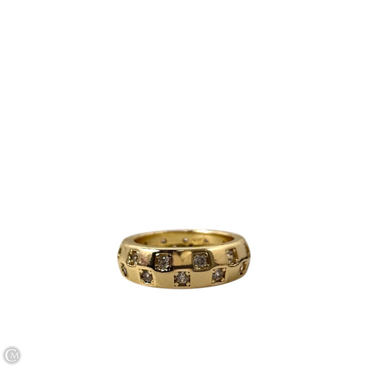 CZ Checkerboard Band Ring, Size: 7