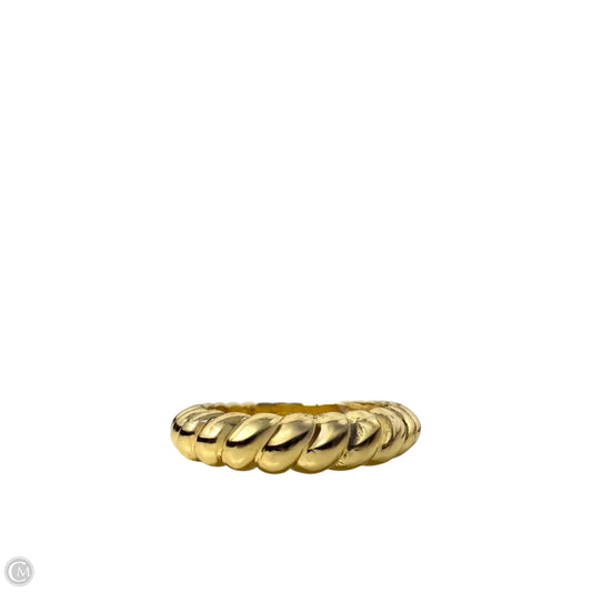 Gold Tone Croissant Band Ring, Size: 7