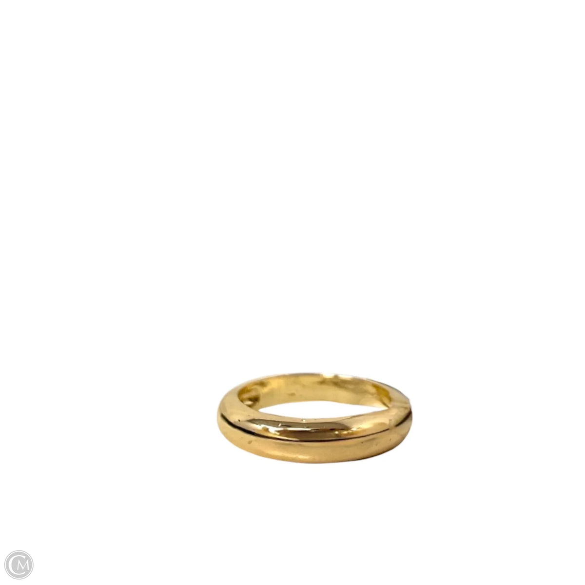 Gold Tone Band Ring, Size: 7.5