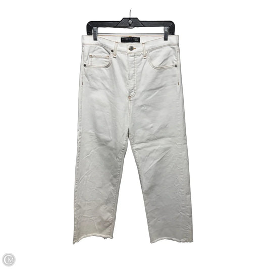 Jeans Straight By Veronica Beard In White Denim, Size: 8/29