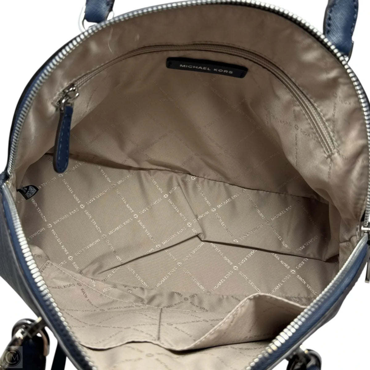 Dome Satchel Handbag Leather By Michael By Michael Kors, Size: Medium