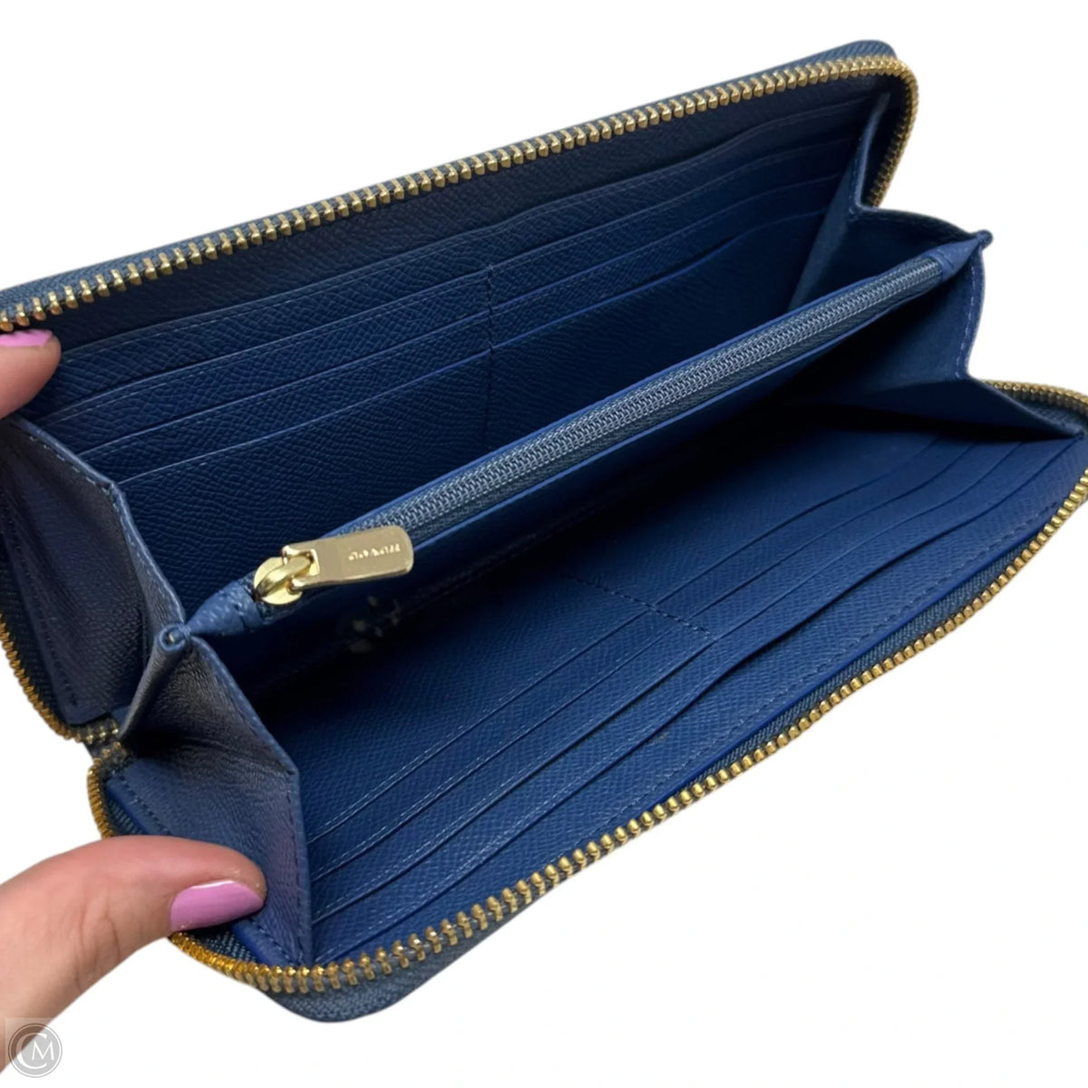 Crossgrain Zip Wallet Designer By Coach, Size: Medium