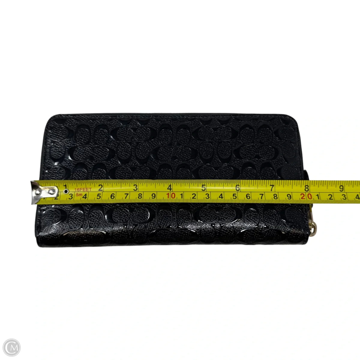 Debossed Long Zip Wallet Designer By Coach, Size: Medium