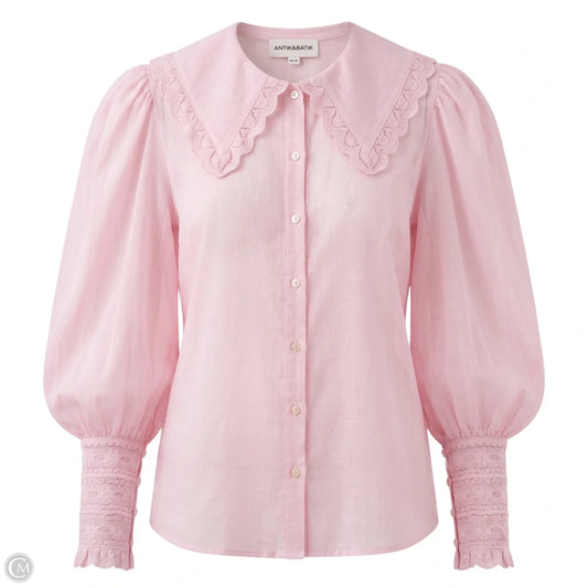 Gladis Blouse By Antik Batik In Pink, Size: M