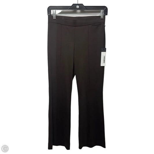 Pin Tuck Crop Flare Pants By Kal Reiman In Brown, Size: Xs