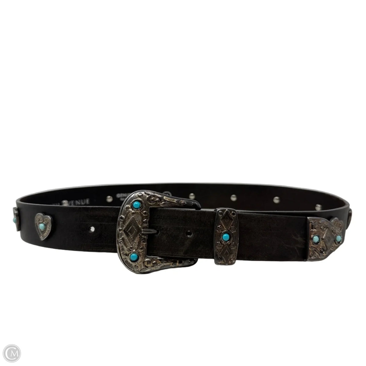 Leather Belt By Saks Fifth Avenue, Size: Medium