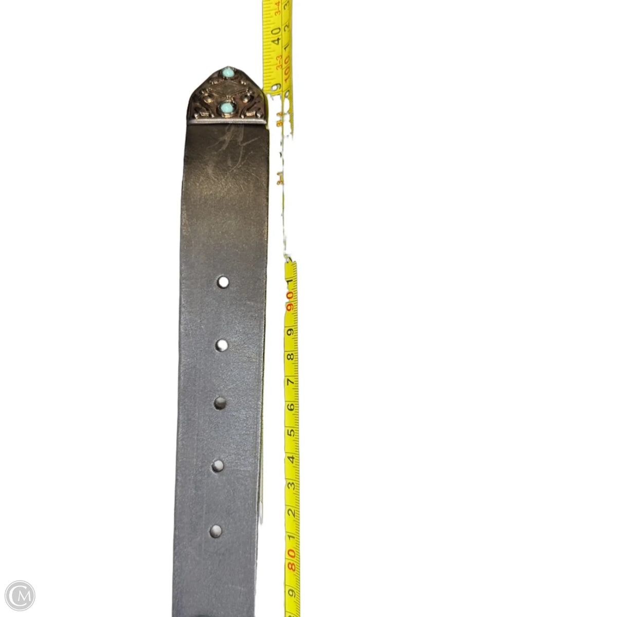 Leather Belt By Saks Fifth Avenue, Size: Medium