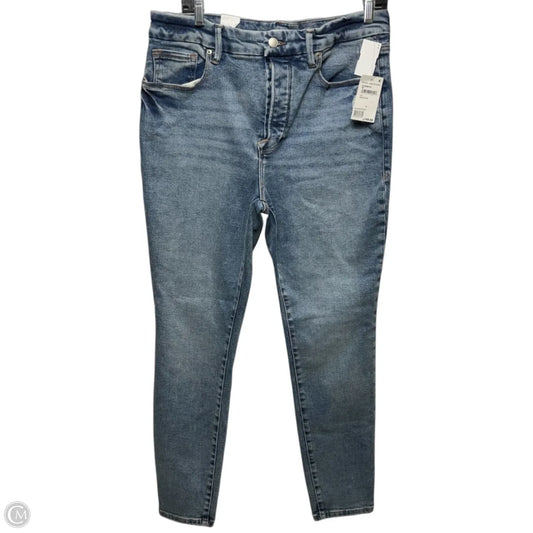 Good Legs Jeans Skinny By Good American In Blue Denim, Size: 14