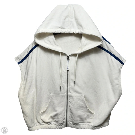Athletic Sweatshirt Hoodie By Z Supply In Blue & White, Size: Xl