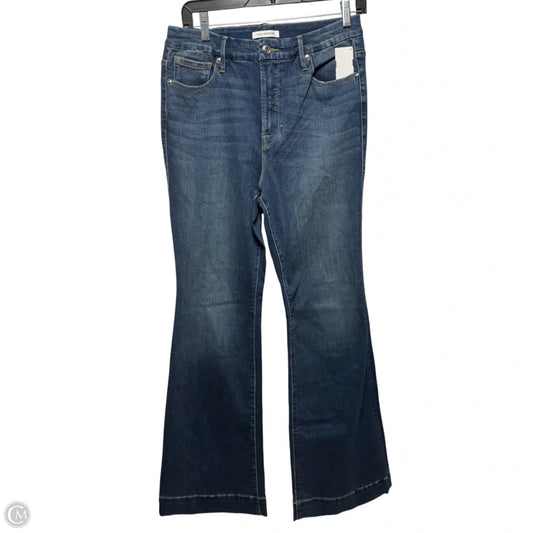 Good Flare Jeans By Good American In Blue Denim, Size: 14