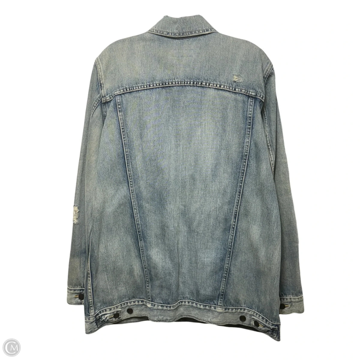 Jacket Denim By Able In Blue Denim, Size: L
